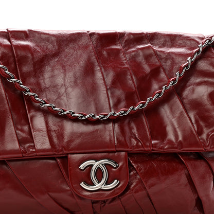 Chanel Glazed Calfskin Twisted Maxi Flap Red 8 of 13
