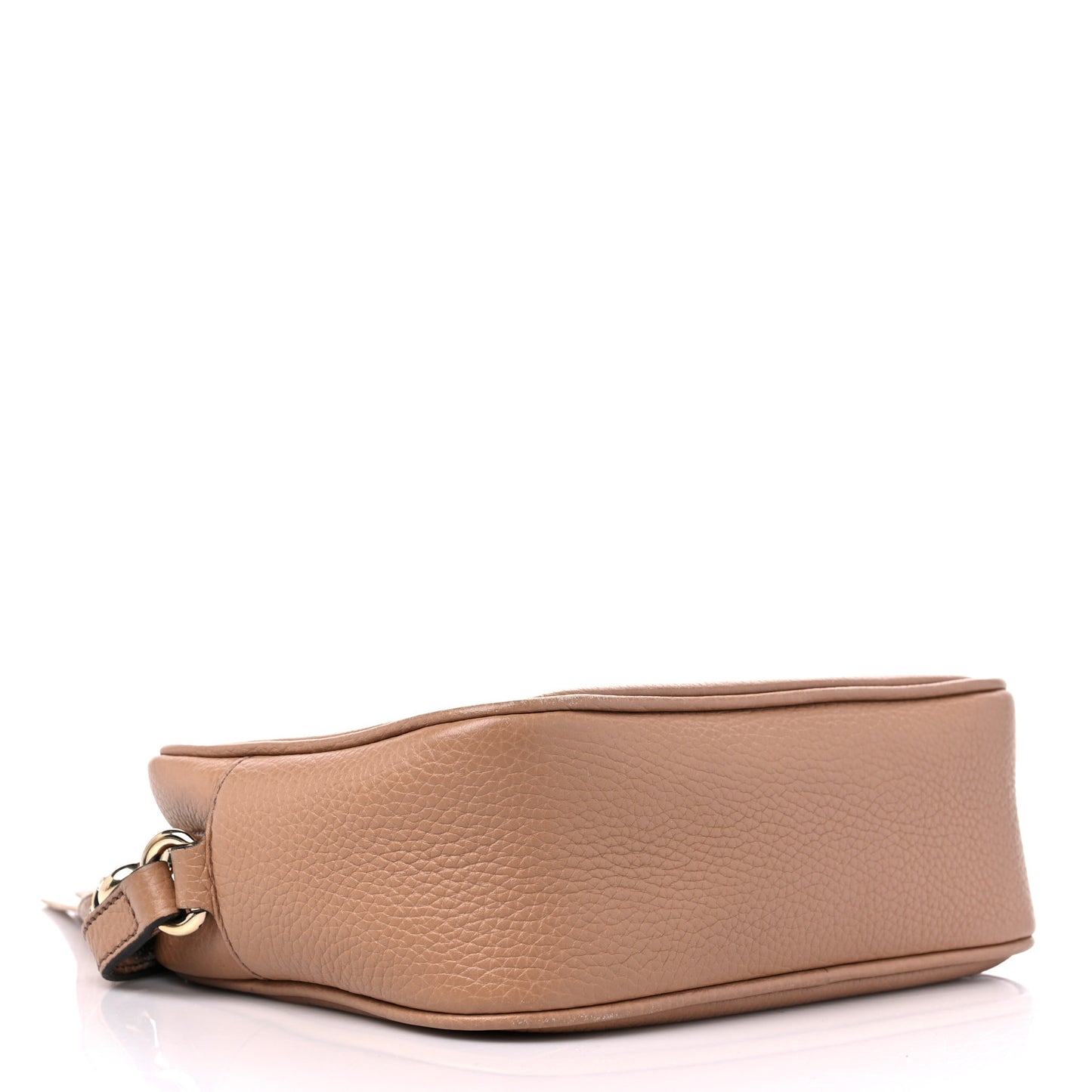 Pebbled Calfskin Small Soho Disco Bag Camelia