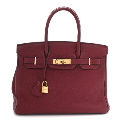 Hermes Togo BIRKIN 30 Rouge Grenat 1 of 10