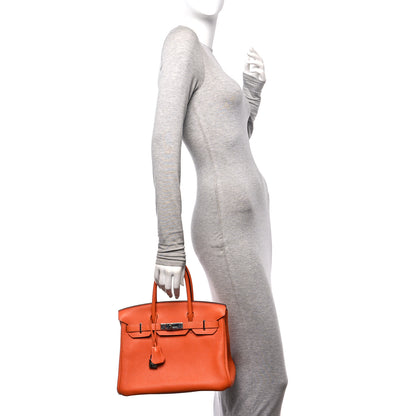 Hermes Togo BIRKIN 30 Orange 2 of 12