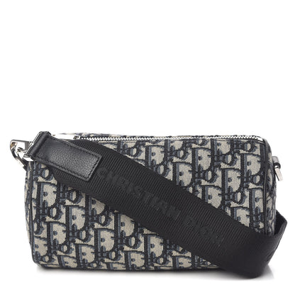 Christian Dior Oblique Roller Messenger Bag Blue 2 of 9