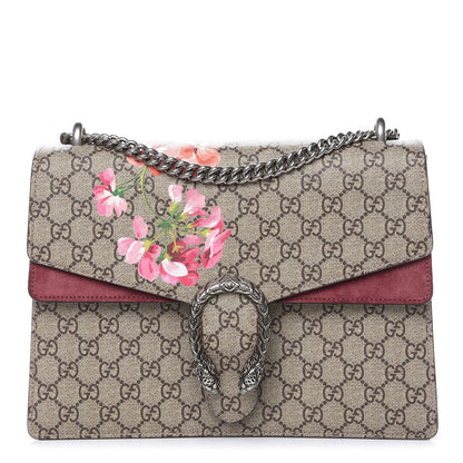 Gucci GG Supreme Monogram Blooms Medium Dionysus Shoulder Bag Beige Multicolor Dry Rose 1 of 9
