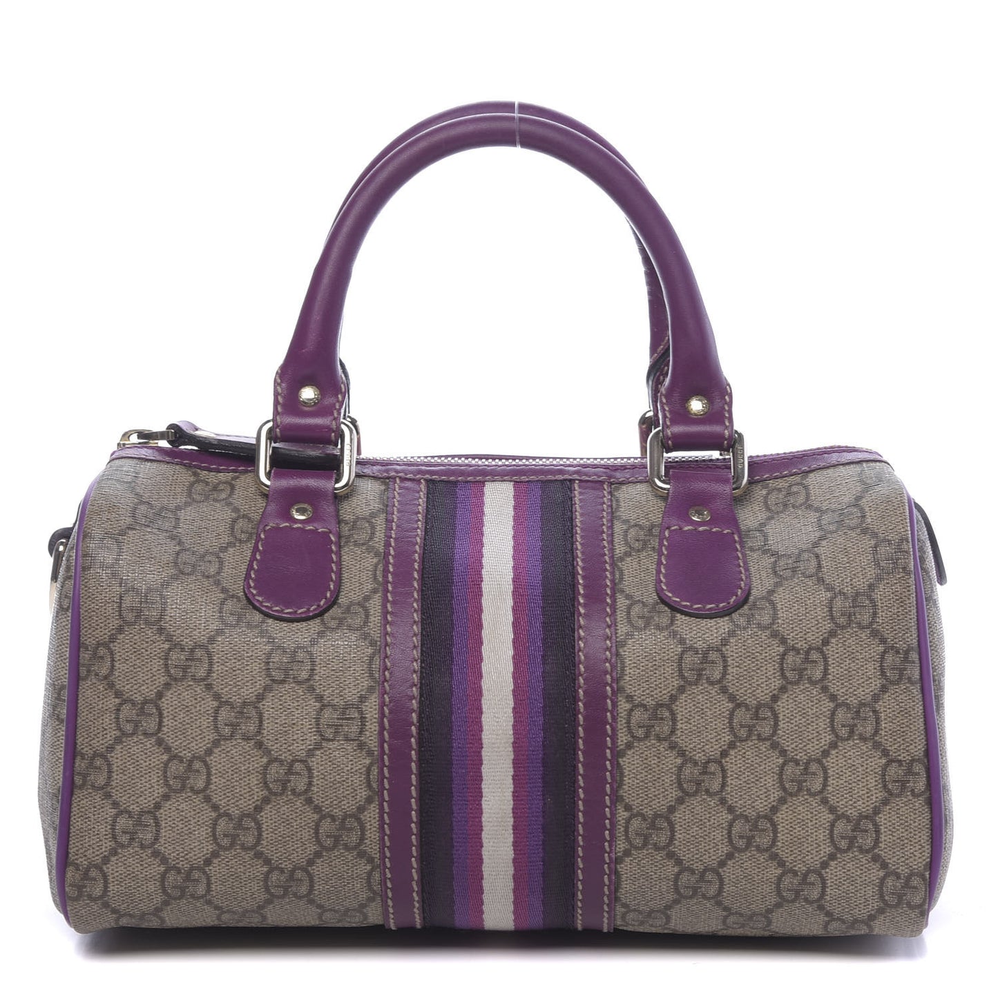 Monogram Vintage Web Small Boston Purple