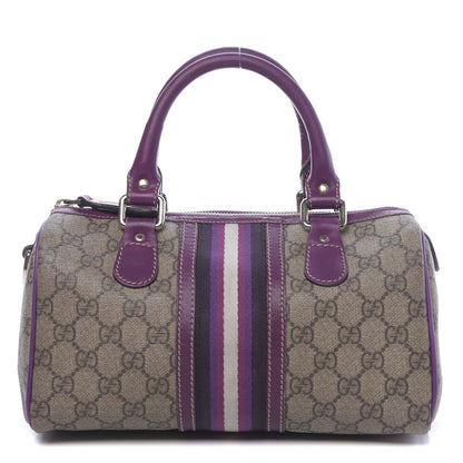 Gucci Monogram Vintage Web Small Boston Purple 1 of 14