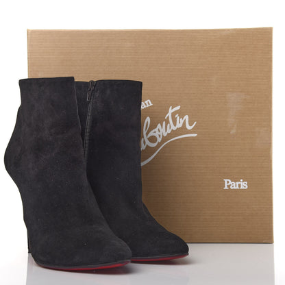 Christian Louboutin Veau Velours Eloise 100 Booty 40 Black 10 of 10