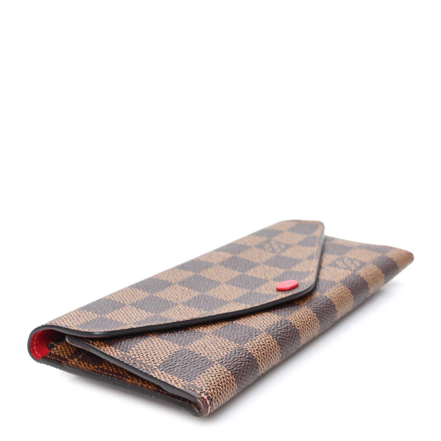 Damier Ebene Josephine Wallet Red