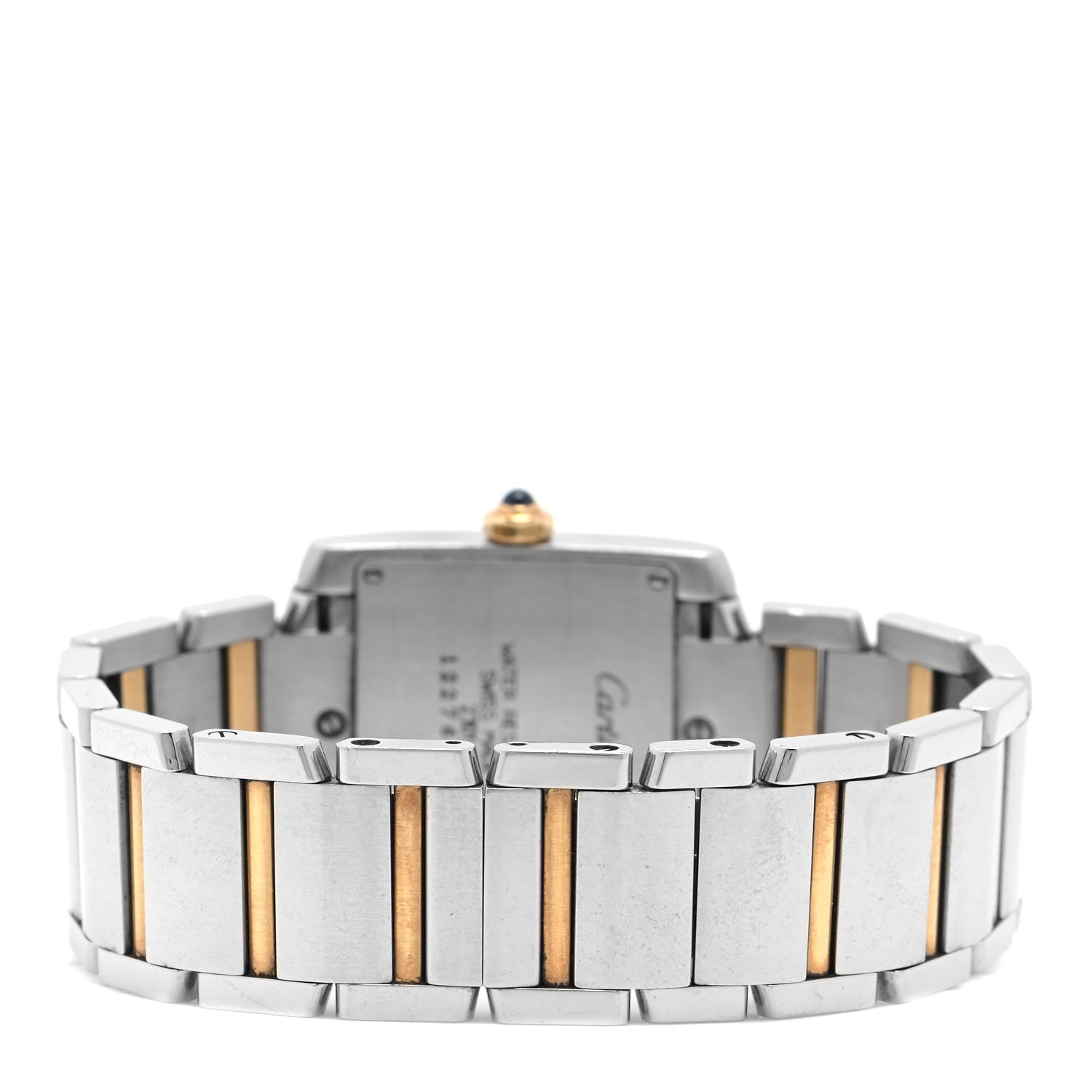 Cartier Stainless Steel 18K Yellow Gold 25mm Tank Francaise Quartz Watch 3 of 4
