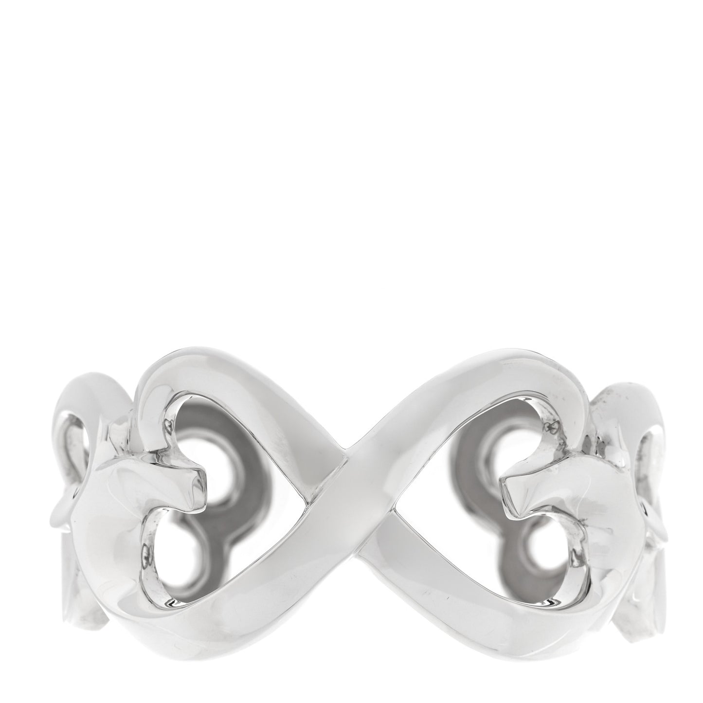 Sterling Silver Paloma Picasso Double Loving Heart Cuff Bracelet