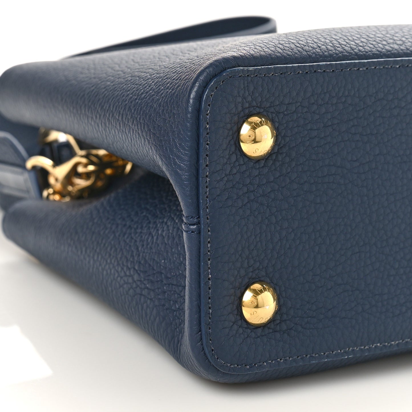 Taurillon Flower Chain Capucines MM Navy