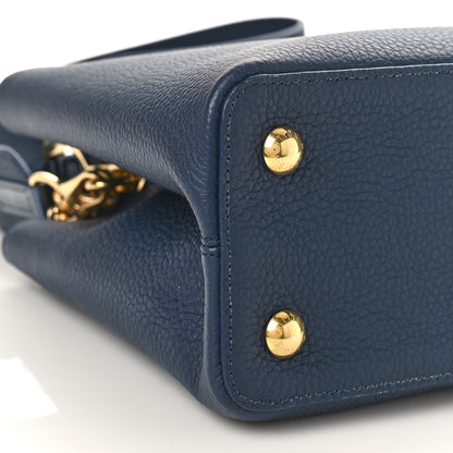Louis Vuitton Taurillon Flower Chain Capucines MM Navy 8 of 9