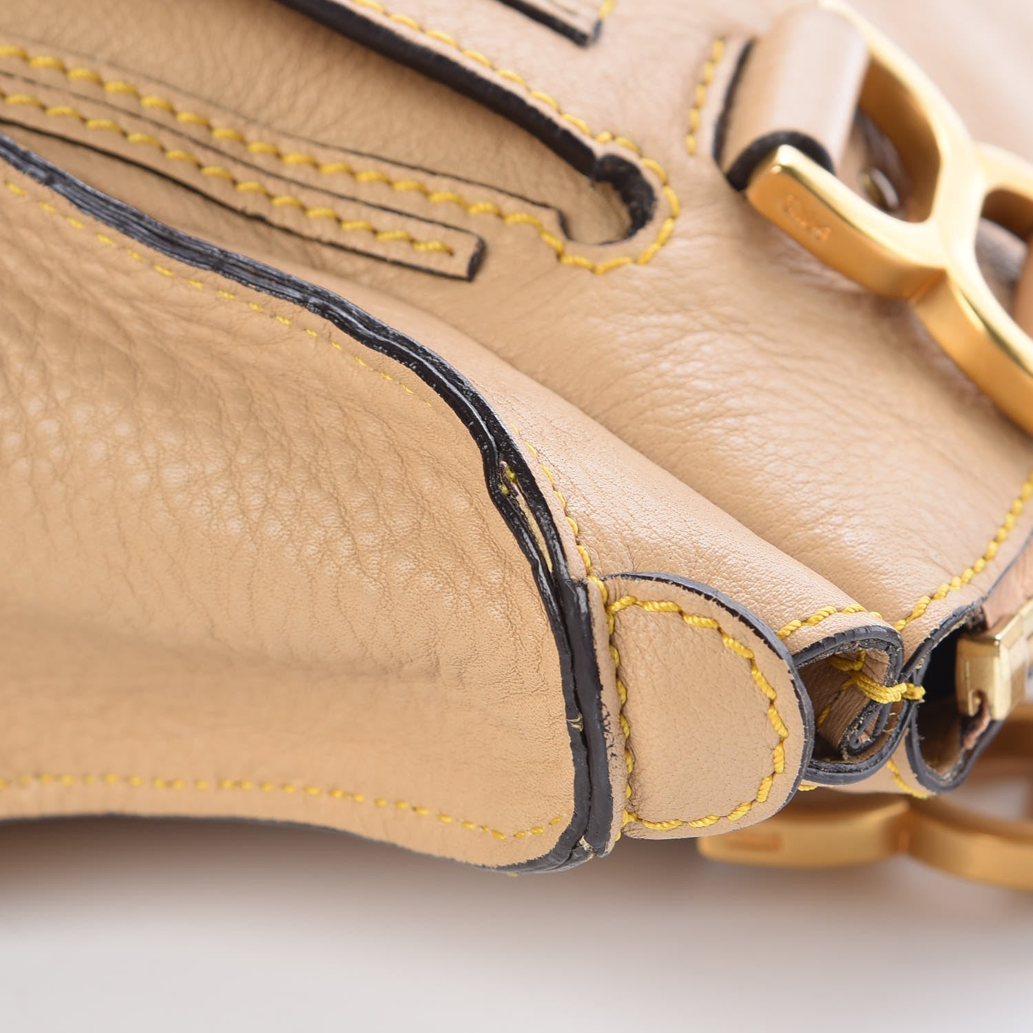 Chloe Calfskin Medium Marcie Satchel Sand Shell 11 of 12
