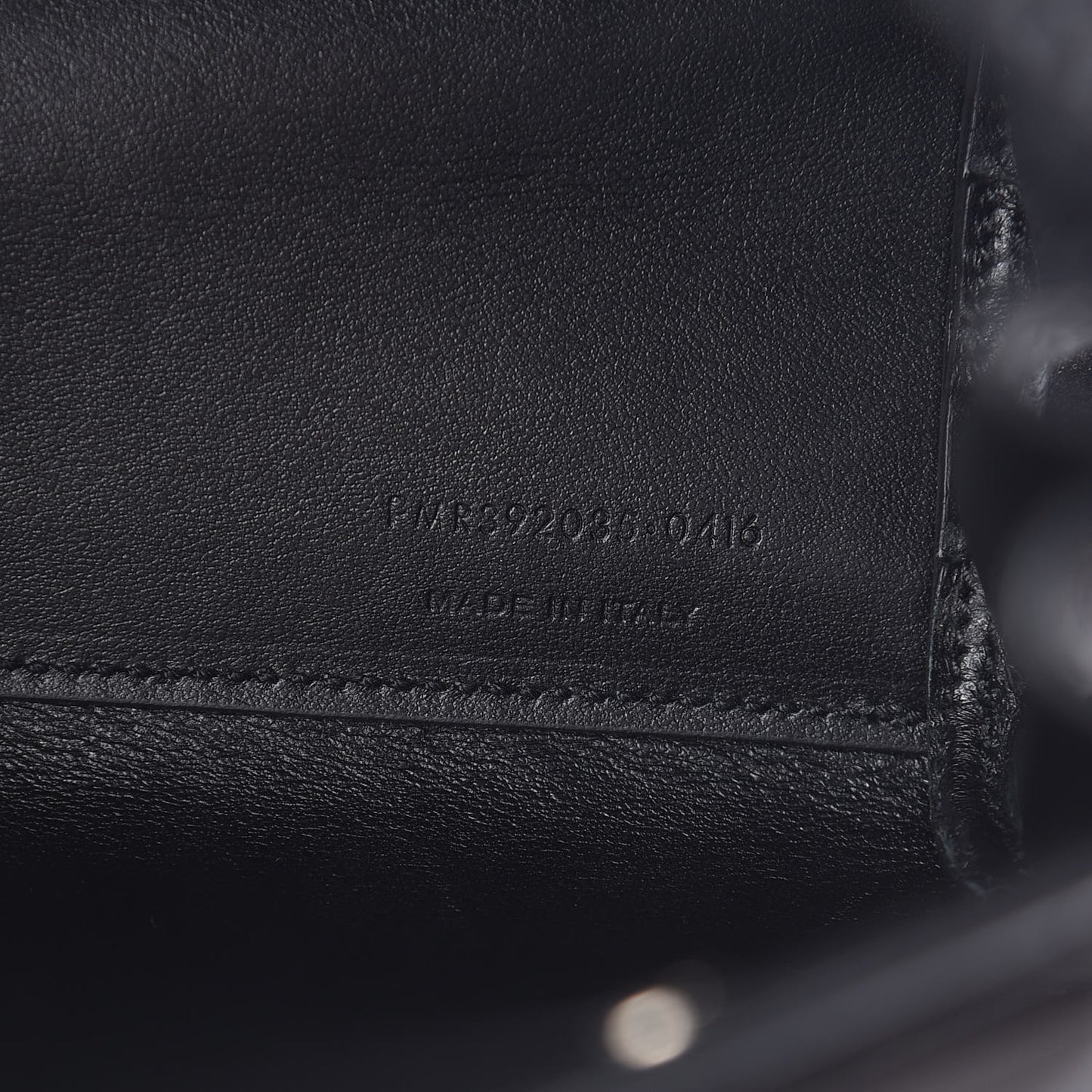 Calfskin Crocodile Embossed Nano Sac De Jour Black
