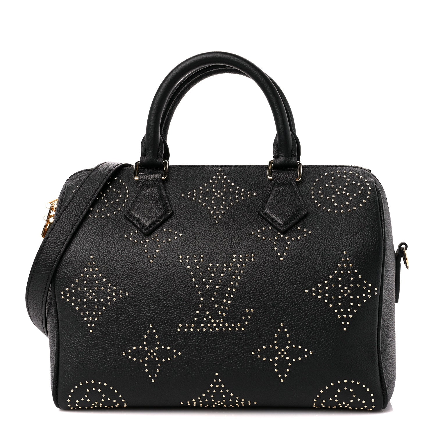Louis Vuitton Empreinte Monogram Giant Studded Speedy Bandouliere 25 Black 1 of 12