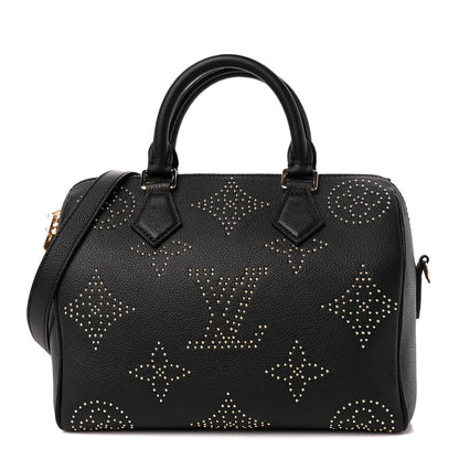 Louis Vuitton Empreinte Monogram Giant Studded Speedy Bandouliere 25 Black 1 of 12