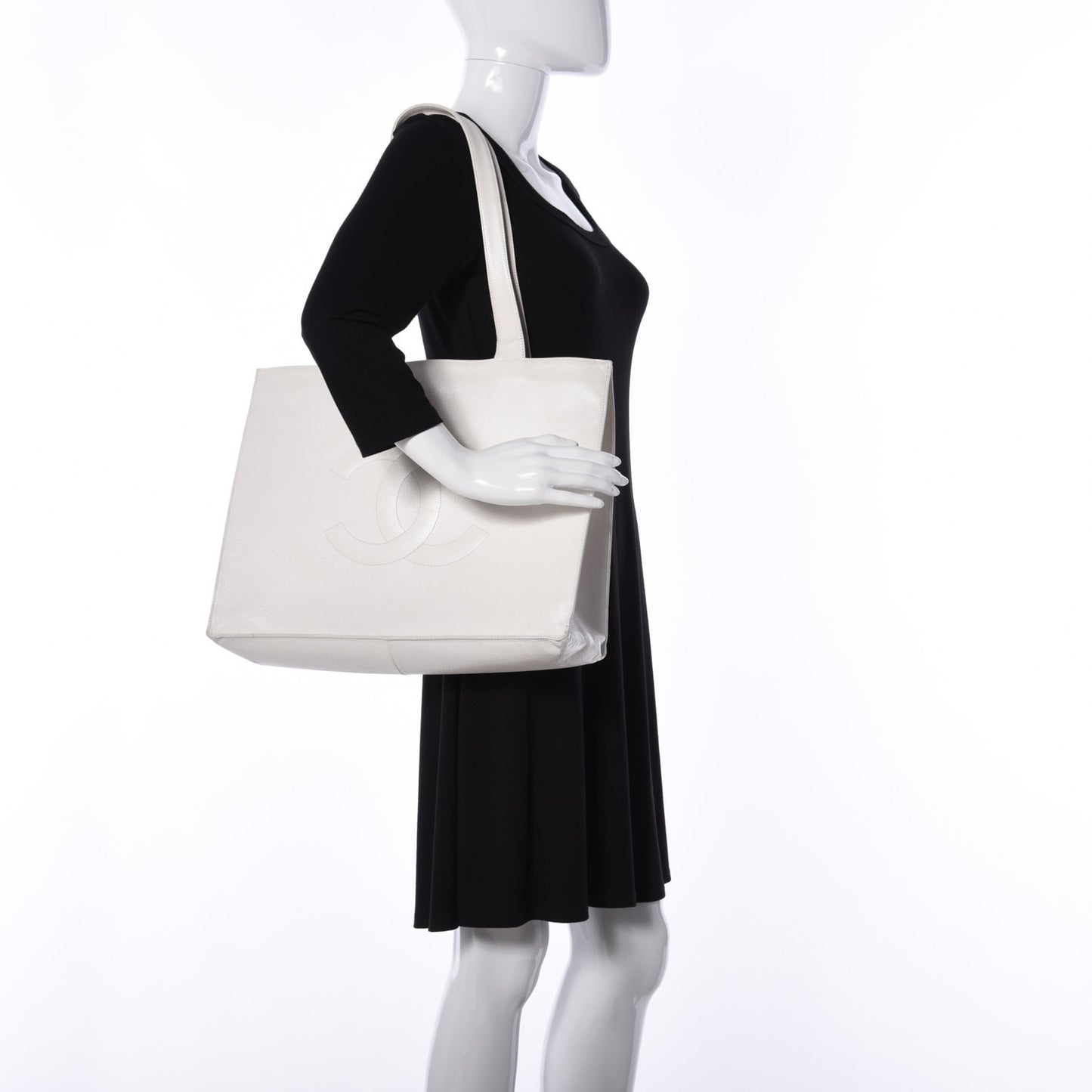 Caviar CC Tote White