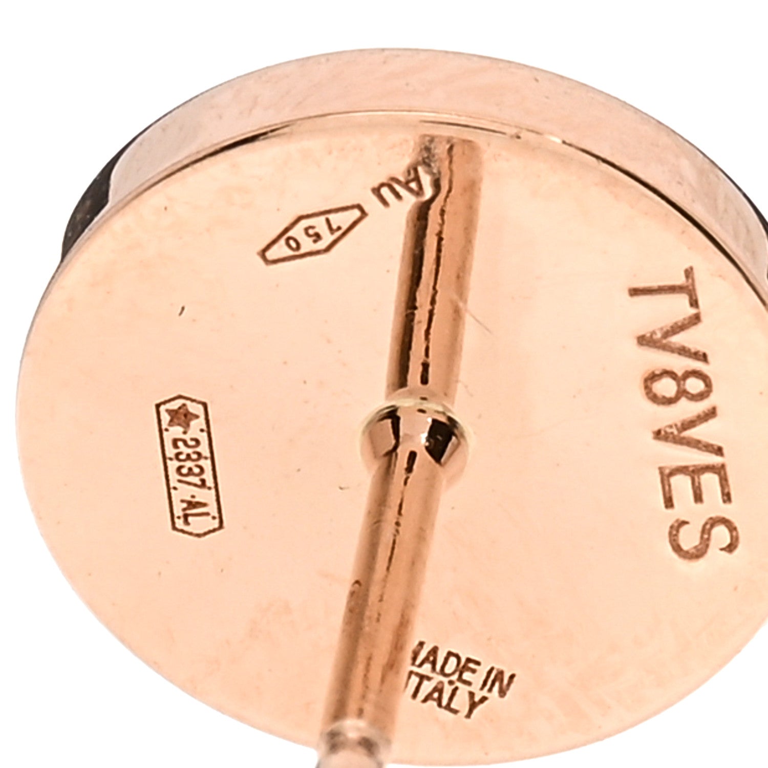 Bulgari 18K Rose Gold Mother of Pearl BVLGARI BVLGARI Single Stud Earring 4 of 4