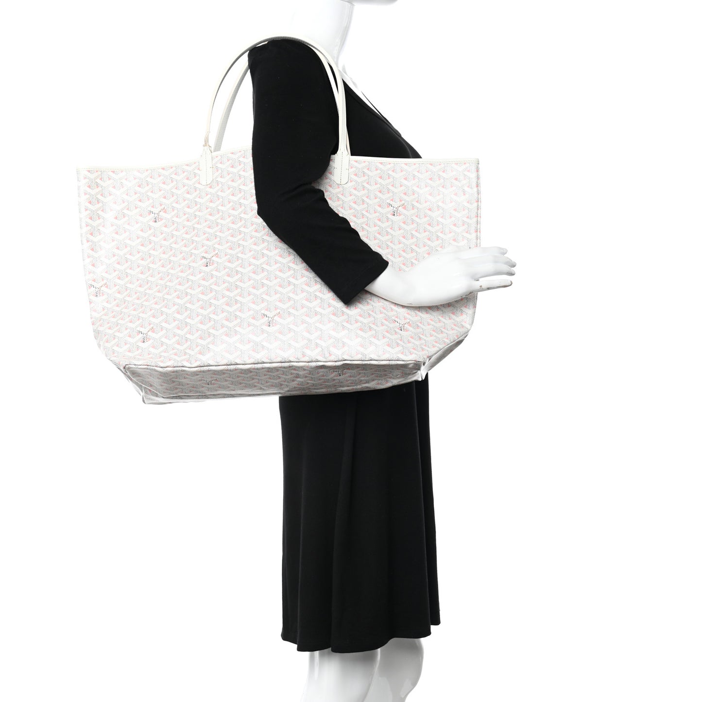 Goyardine Saint Louis Claire Voie GM White Pink