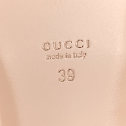 Gucci Nappa Charlotte Double G Marmont Thong Sandals 39 Black 6 of 9