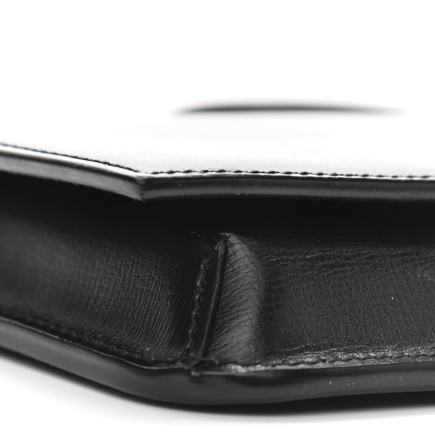 Saint Laurent Smooth Calfskin Monogram Phone Holder Crossbody Black 8 of 10