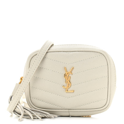 Saint Laurent Grain De Poudre Matelasse Monogram Baby Lou Camera Bag Crema Soft 1 of 12