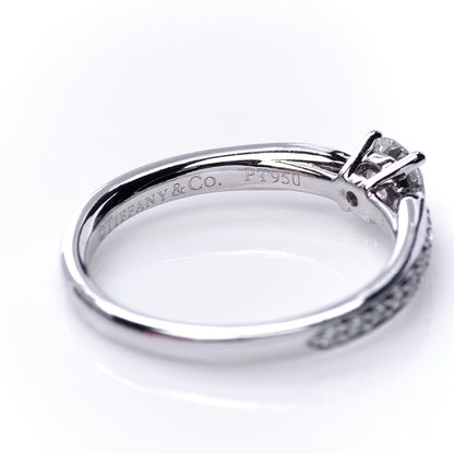 Tiffany Platinum Diamond .28ct Harmony Engagement Ring 47 4 6 of 6