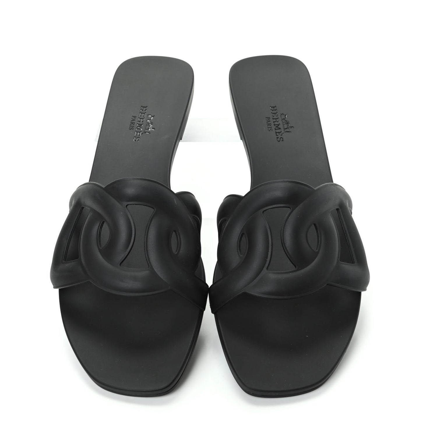 Rubber Aloha Sandals 38 Black