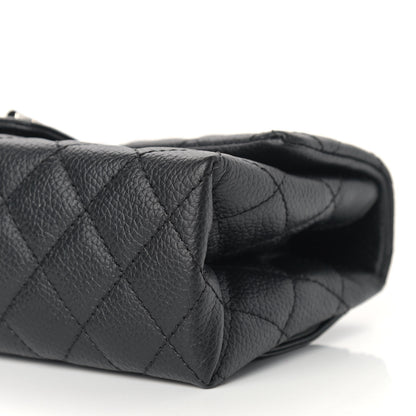 Chanel Grained Calfskin Quilted 2.55 Reissue Flap Belt Bag Clutch Black 10 of 10