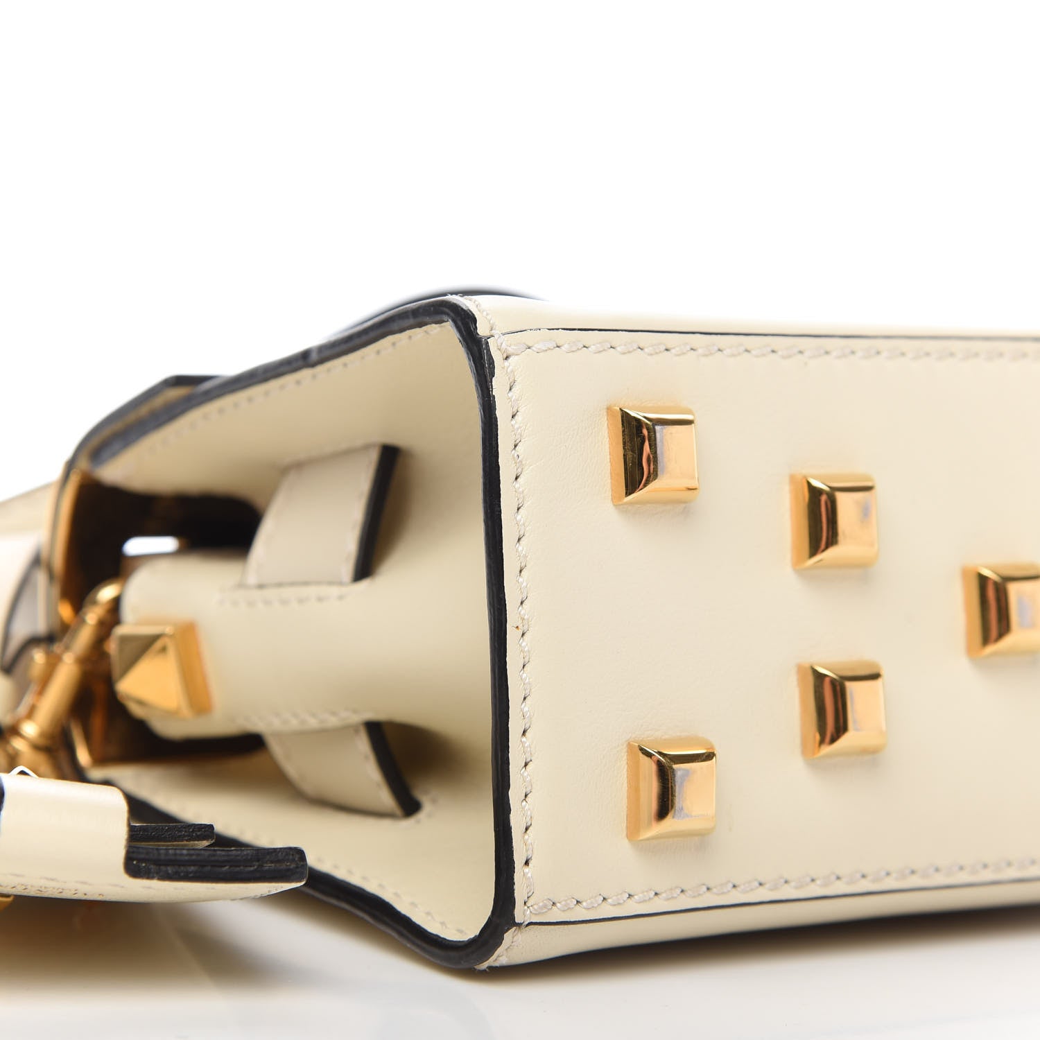 Valentino Garavani Vitello Mini My Rockstud Frame Bag Light Ivory 6 of 10