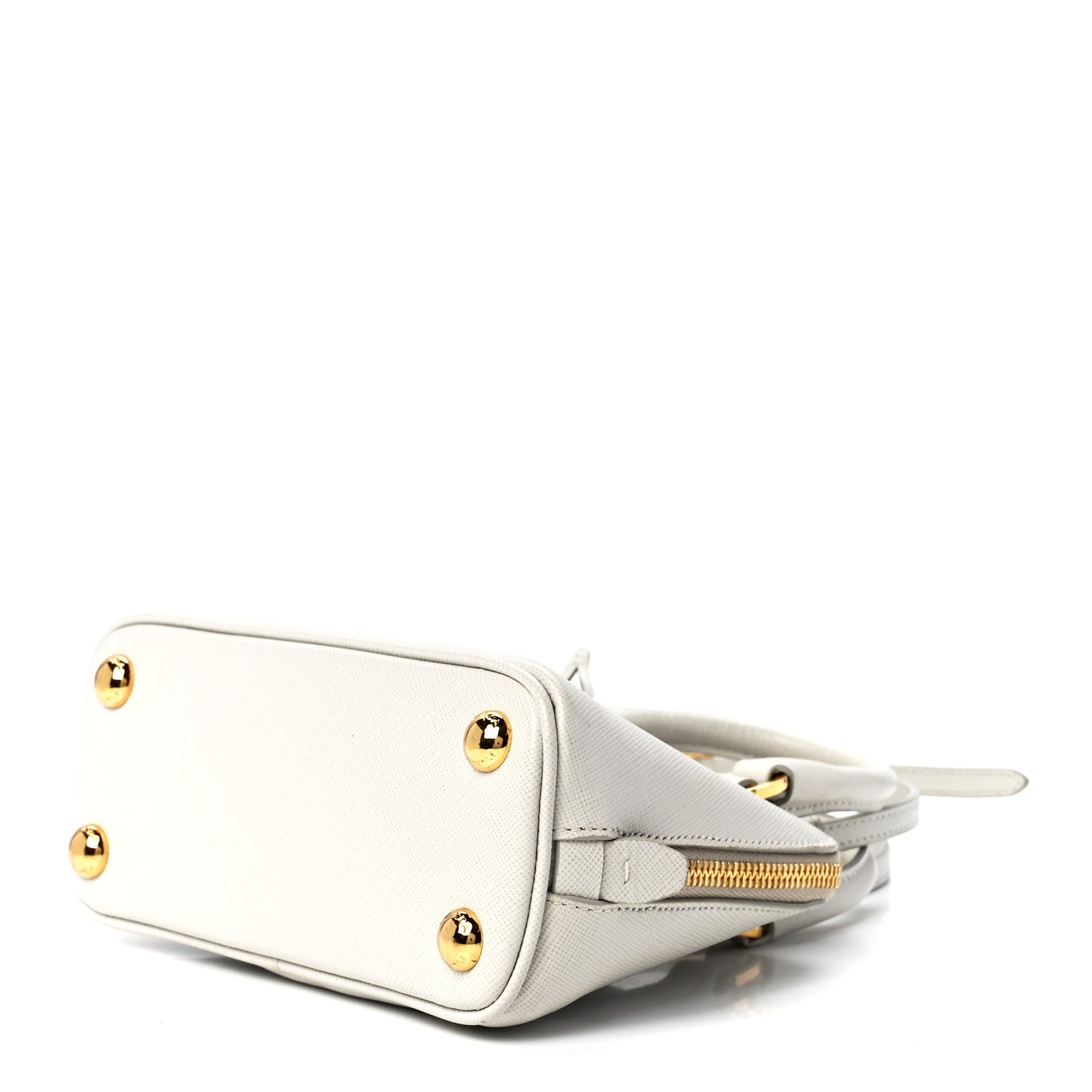 Prada Saffiano Lux Mini Promenade Tote White 9 of 11