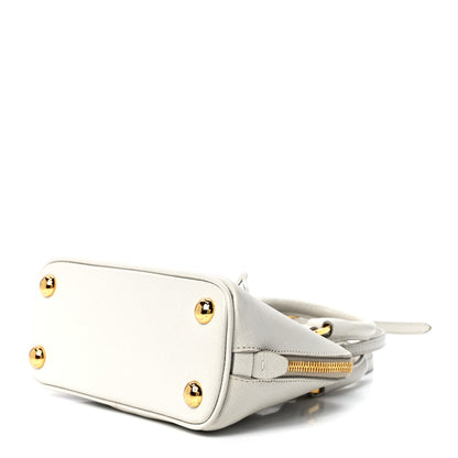 Prada Saffiano Lux Mini Promenade Tote White 9 of 11