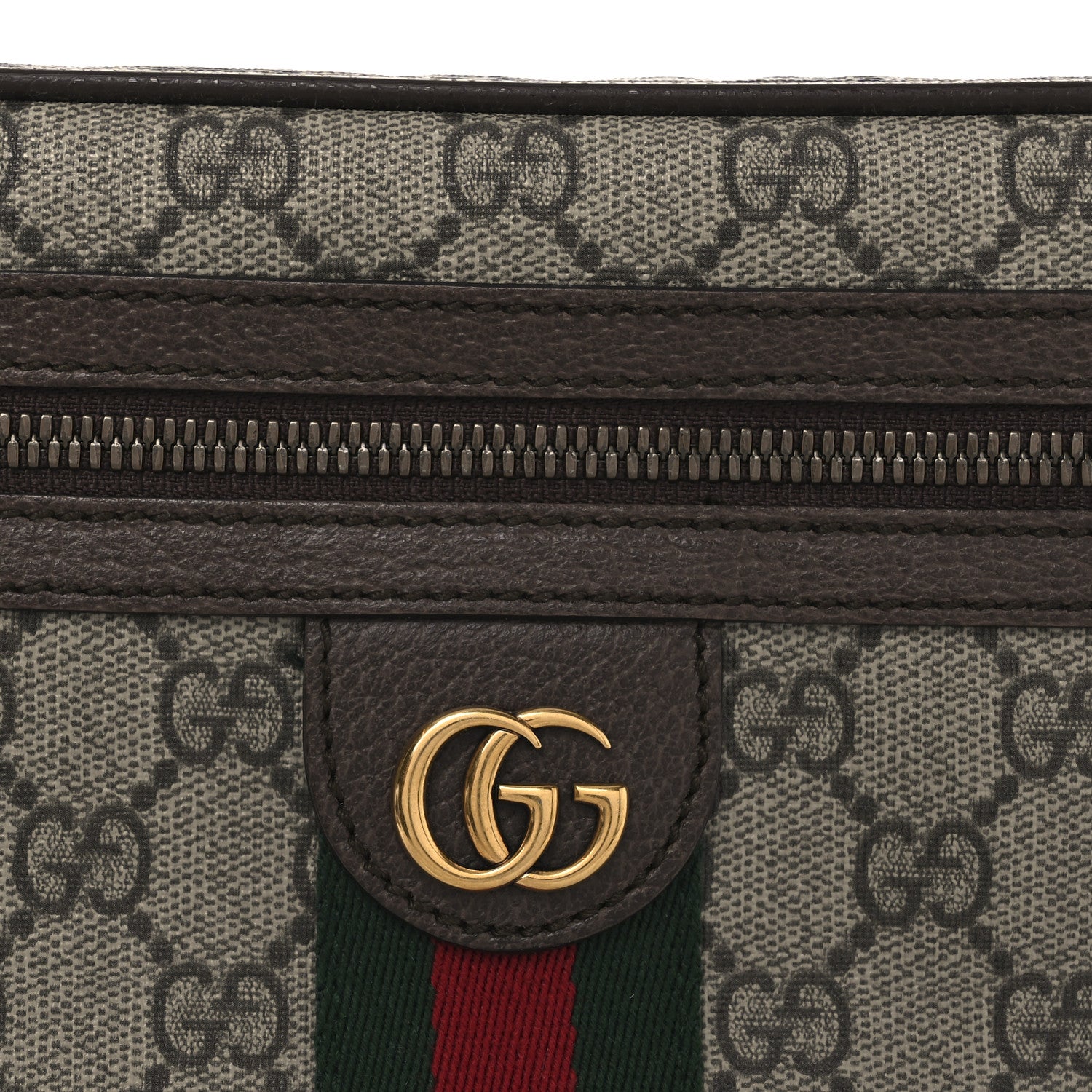 Gucci Soft GG Supreme Monogram Medium Ophidia Belt Bag Dark Brown 8 of 11