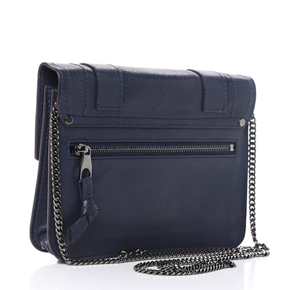 Proenza Schouler Lambskin Large PS1 Chain Wallet Indigo 3 of 10