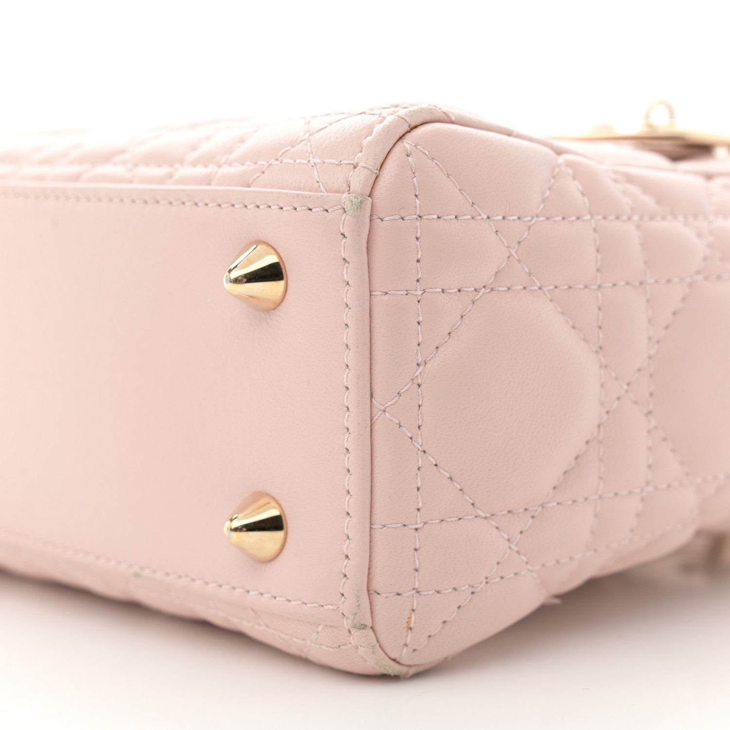 Christian Dior Lambskin Cannage Small Lucky Badges My Lady Dior Pink 10 of 15