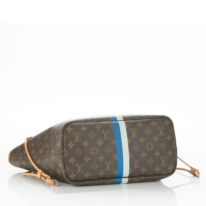 Louis Vuitton Monogram My LV Heritage Neverfull MM Blue de France Gris 4 of 7