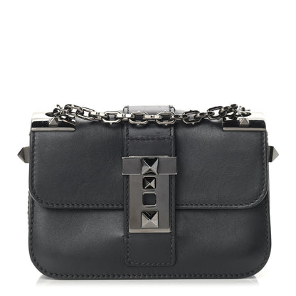 Valentino Garavani Vitello B-Rockstud Flap Black 1 of 15