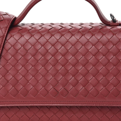 Bottega Veneta Nappa Intrecciato Alumna Bag China Red 11 of 16