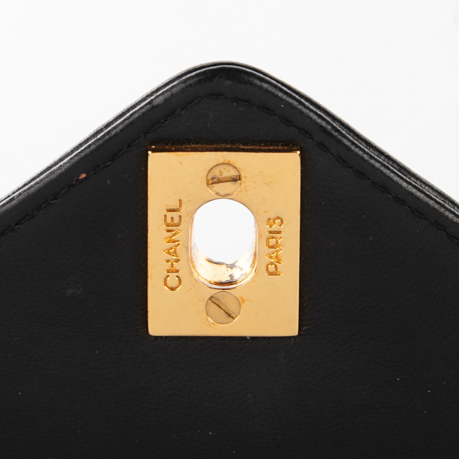 Chanel Lambskin Quilted Chevron Small Single Flap Black 6 of 9