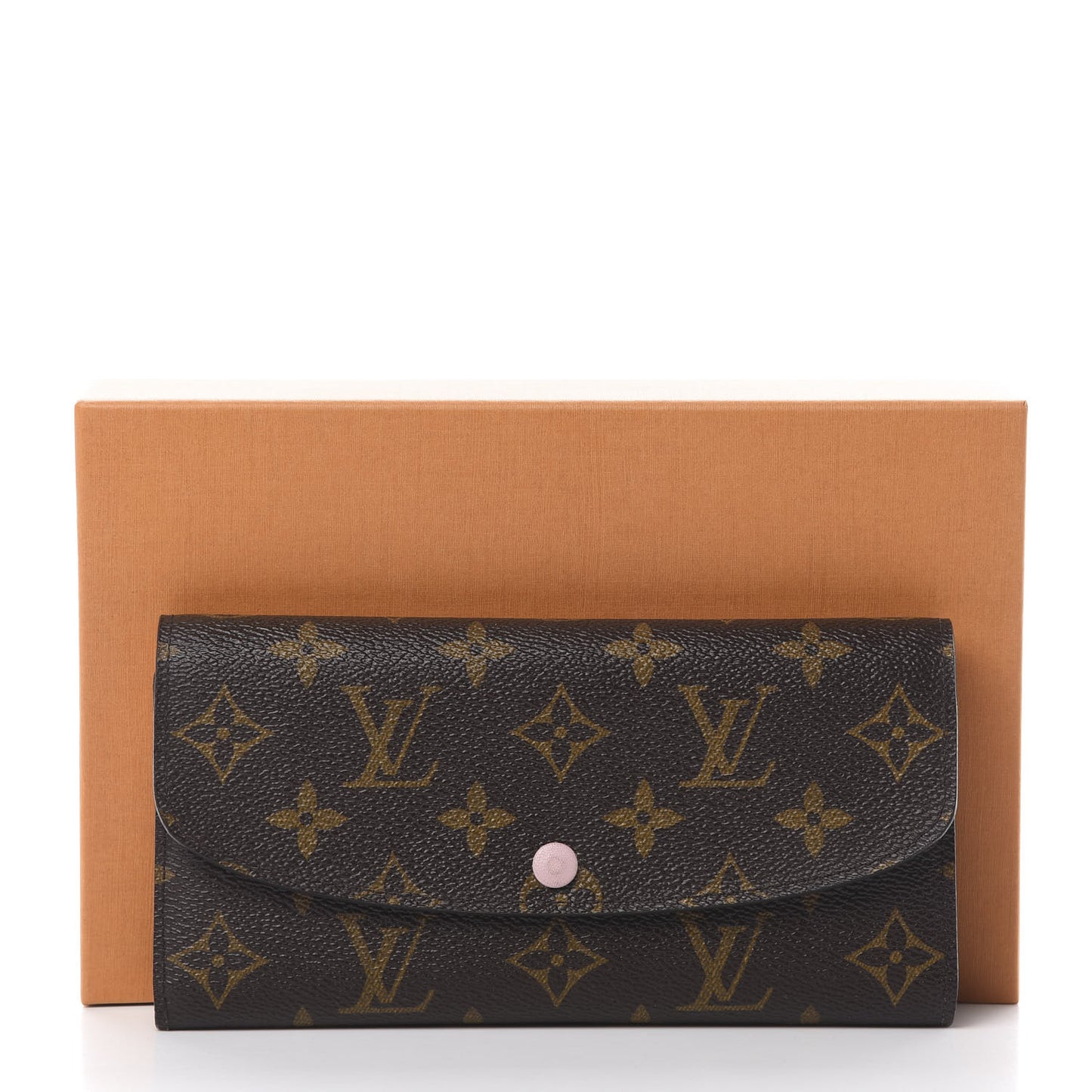 Monogram Emilie Wallet Rose Ballerine