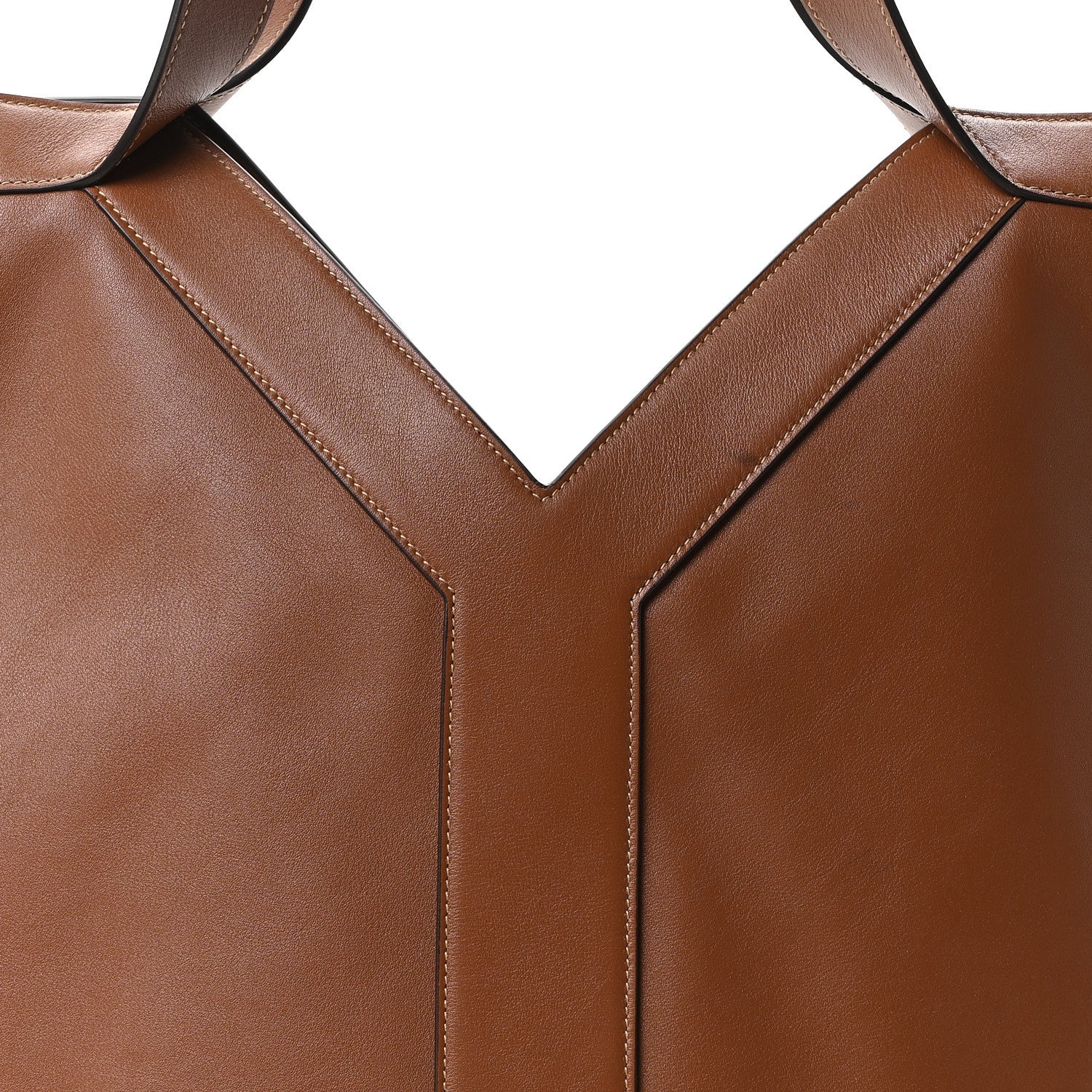 Saint Laurent Santorini Lux Calfskin Y Drawstring Tote Brick 8 of 10