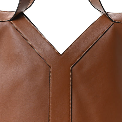 Saint Laurent Santorini Lux Calfskin Y Drawstring Tote Brick 8 of 10