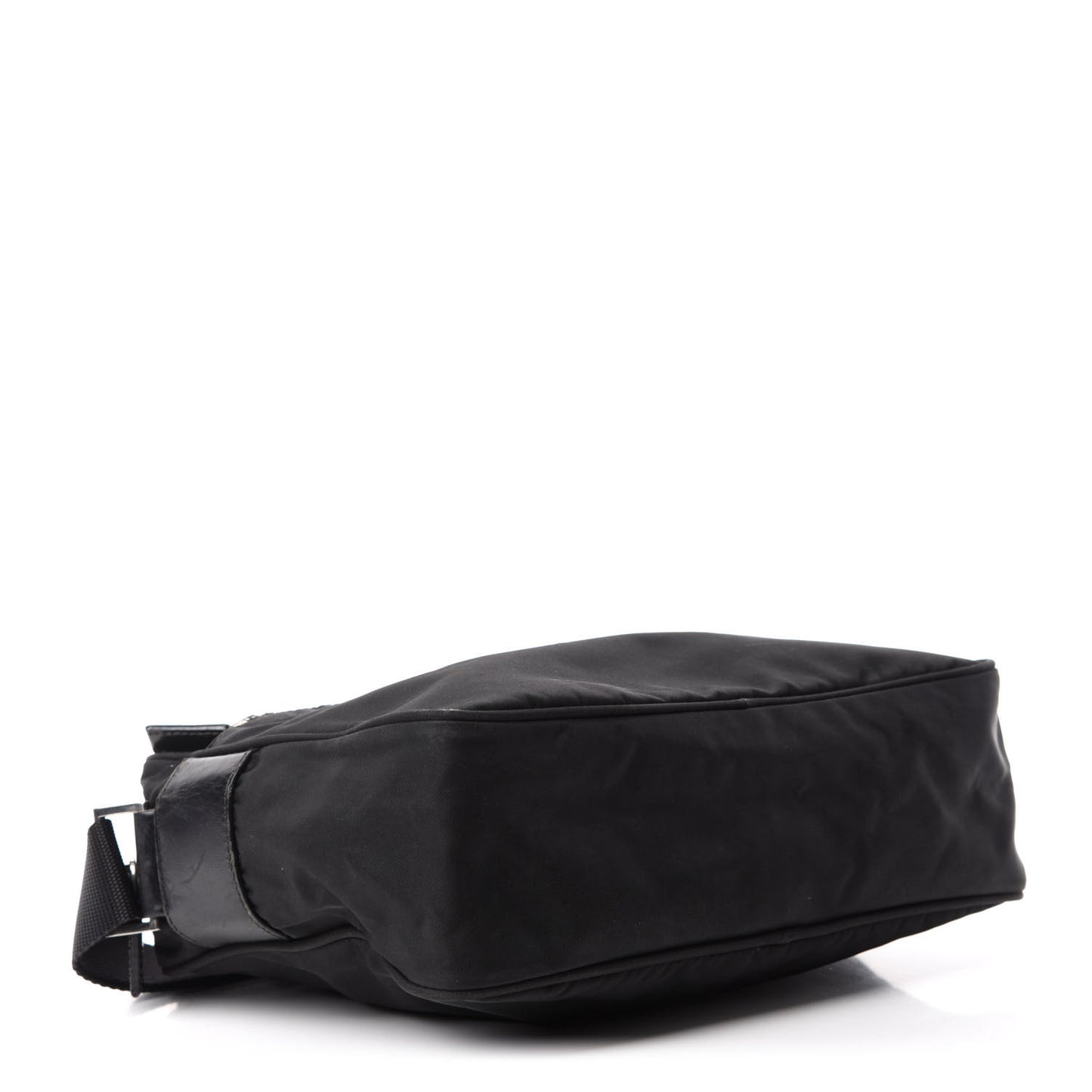Nylon Tessuto Messenger Bag Black