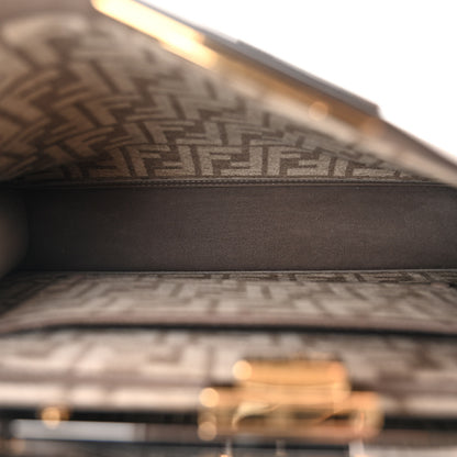 Fendi Vitello Seta Chenille FF Medium Peekaboo I SEE U Satchel Tortora Nuvola 6 of 14