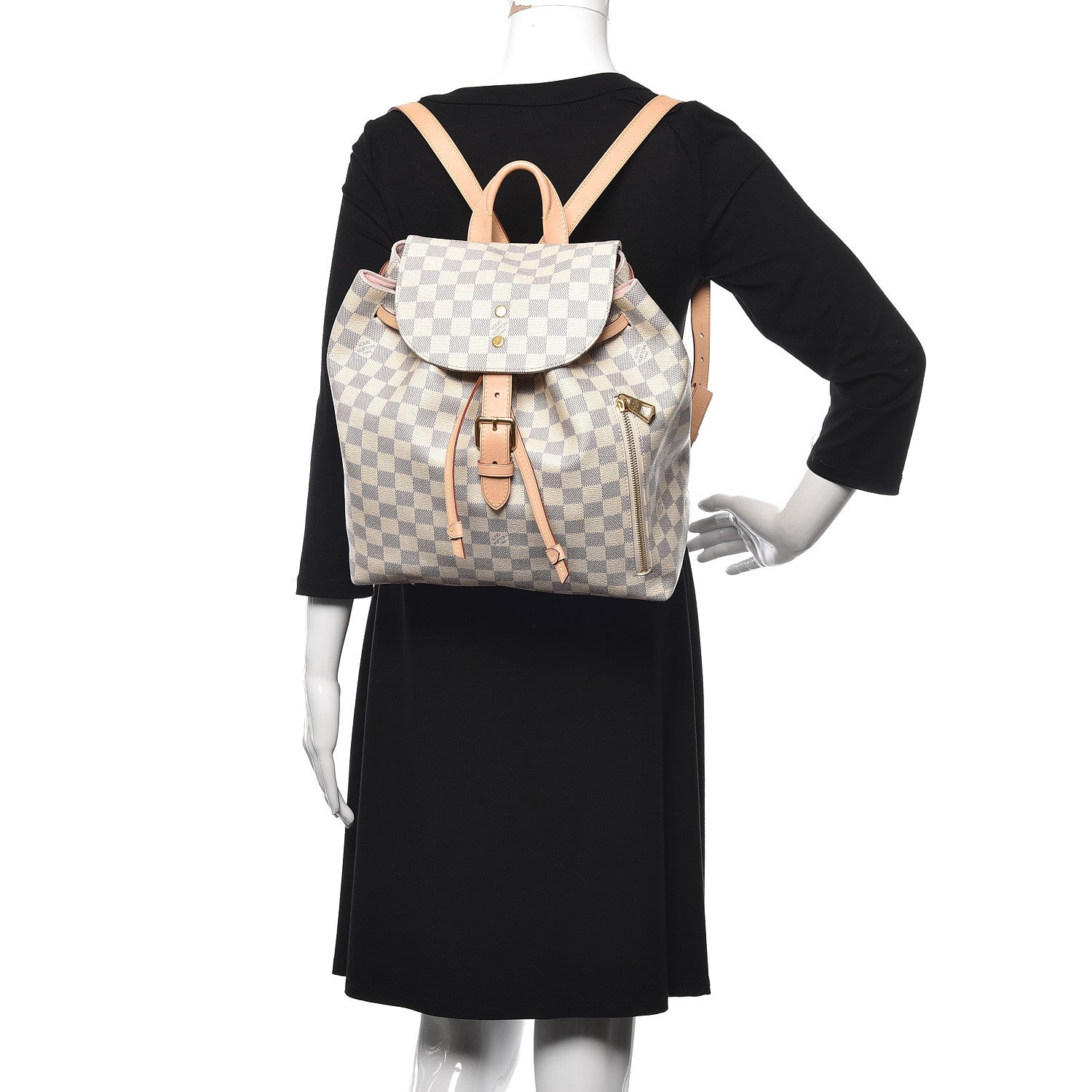 Louis Vuitton Damier Azur Sperone Backpack 2 of 10