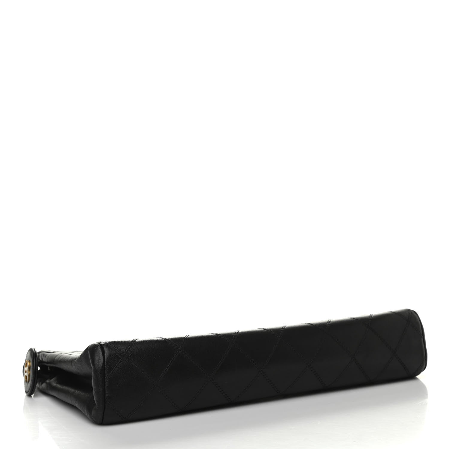Chanel Lambskin Quilted Cosmetic Case Black 4 of 8