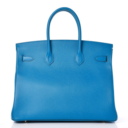 Hermes Epsom Birkin 35 Bleu Zanzibar 4 of 33