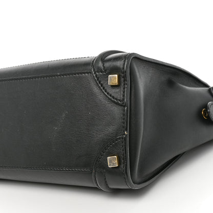 Celine Smooth Calfskin Micro Luggage Black 9 of 10