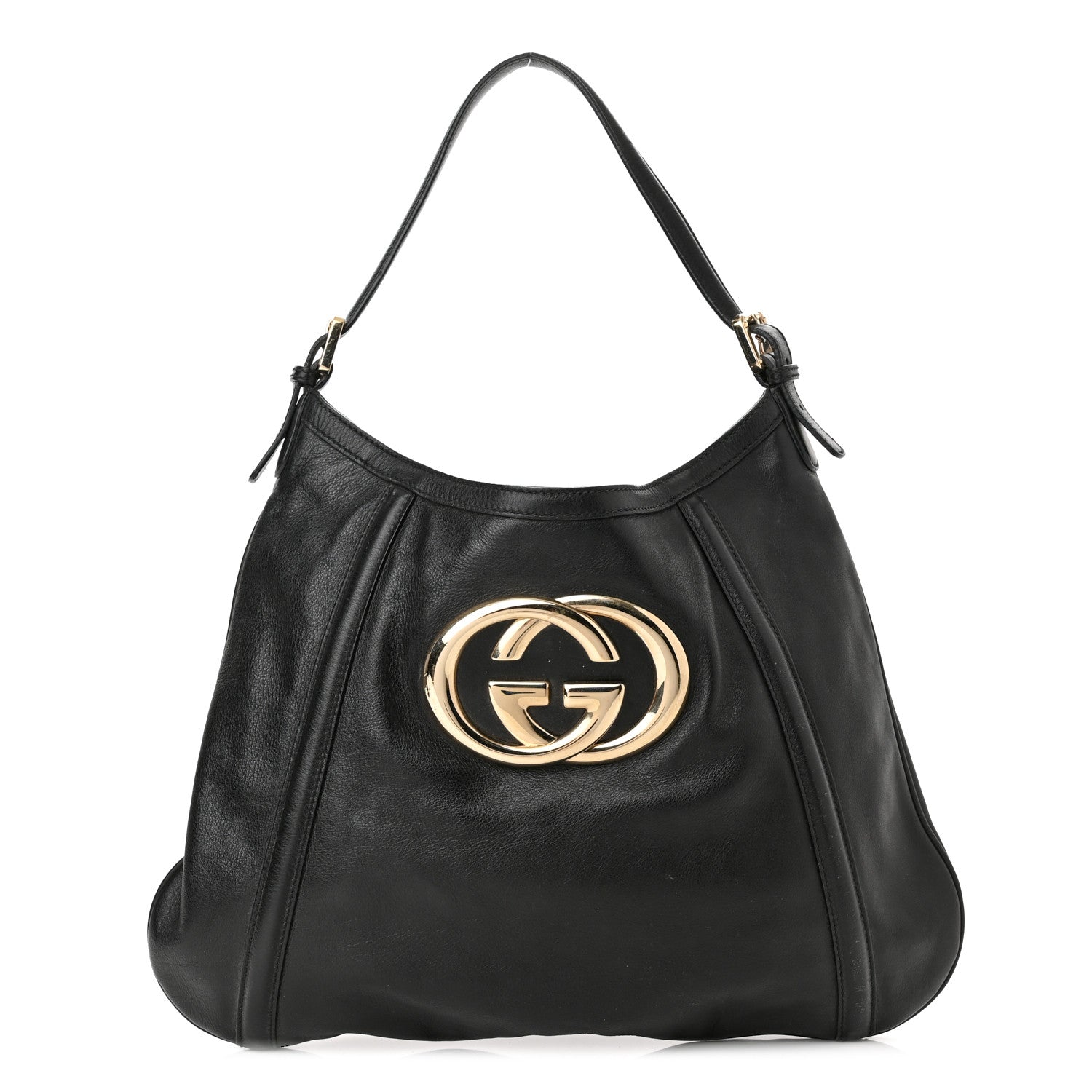 Gucci Calfskin Medium Britt Hobo Black 1 of 10