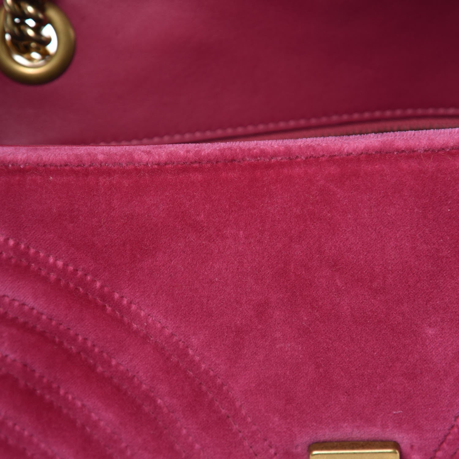 Gucci Velvet Matelasse Small GG Marmont Shoulder Bag Light Raspberry Rose 9 of 12