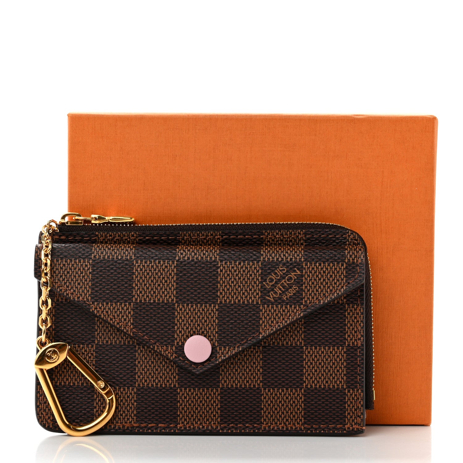 Louis Vuitton Damier Ebene Recto Verso Card Holder Rose Ballerine 7 of 7