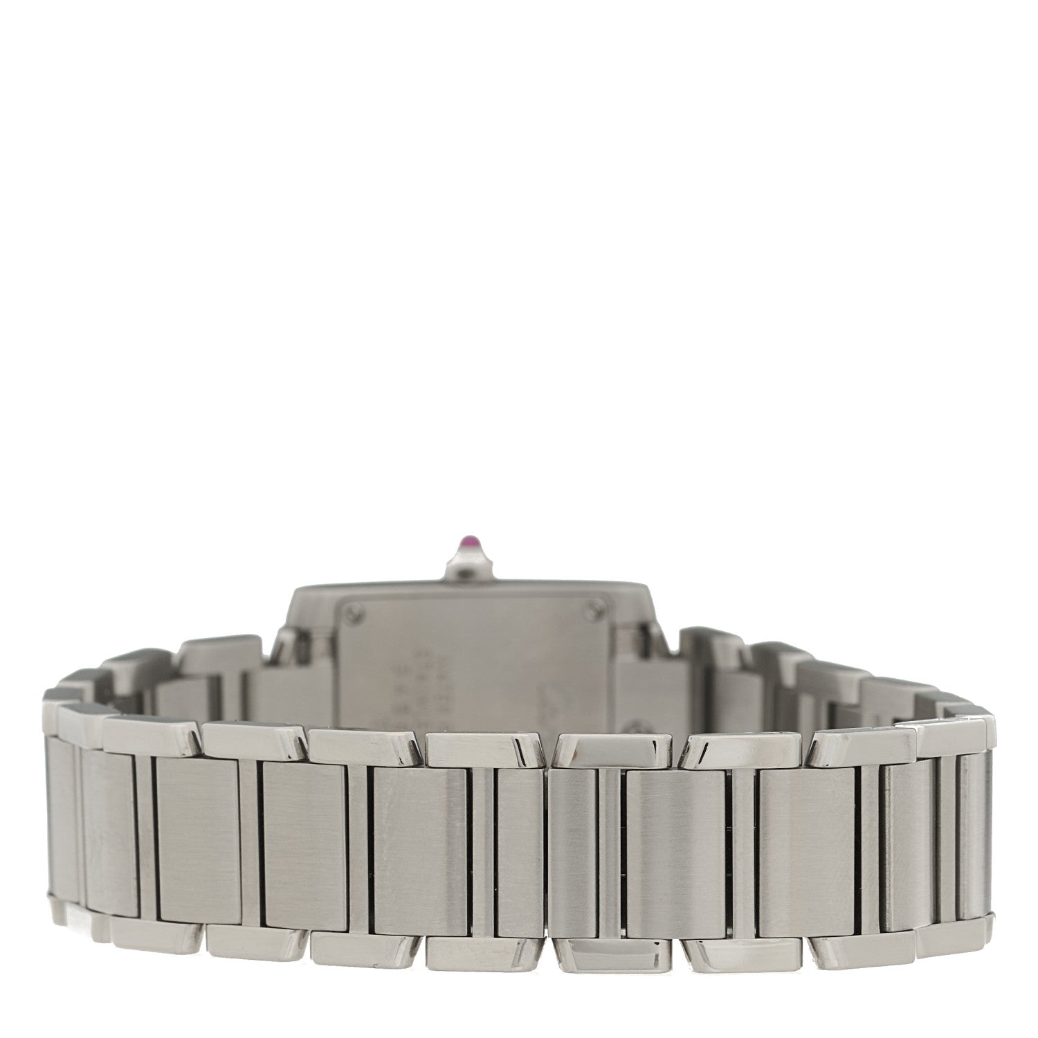 Cartier Stainless Steel 20mm Tank Francaise Quartz Watch Raspberry 3 of 5